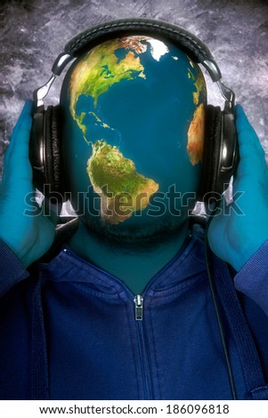 World music. Elements of this image furnished by NASA