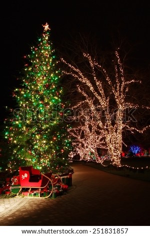 Christmas Eve in  Butchart Gardens