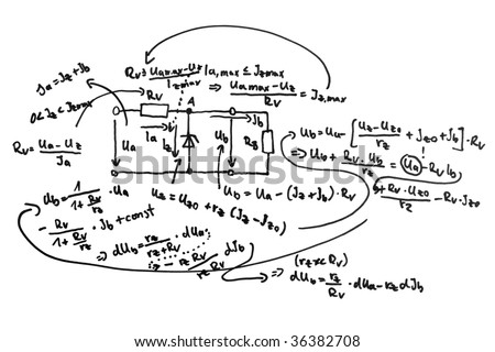 Circuit diagram and equations