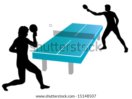 Clip Art Table Tennis. stock vector : table tennis