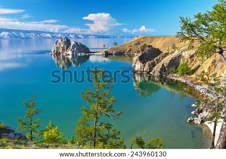 Lake Baikal. Olkhon Island in the summer