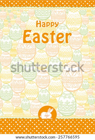 Holiday Easter postcard