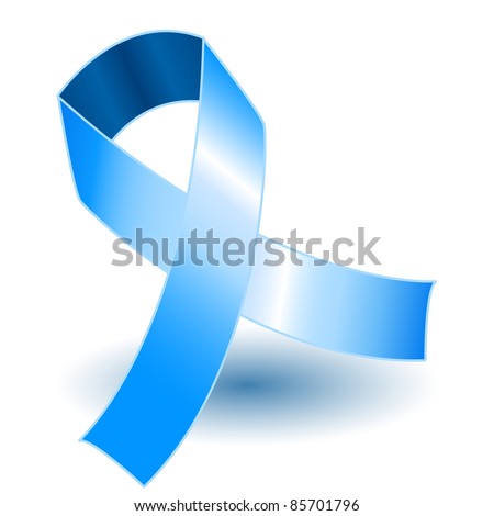 Blue Awareness Ribbon