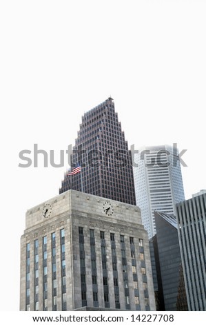 Grand Skyscrapers of Houston, Texas, USA\
(Release Information: Editorial Use Only. Use of this image in advertising or for promotional purposes is prohibited.)