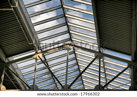 Interior Support Structure of Skyscraper with Skylight(Release Information: Editorial Use Only. Use of this image in advertising or for promotional purposes is prohibited.)