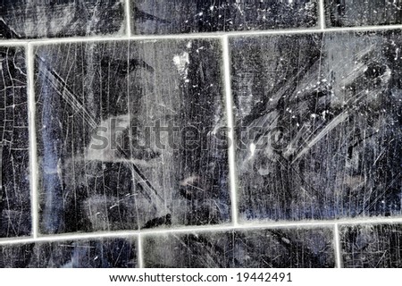 Black Obsidian Marble all scratched in absolute ghetto neighborhood