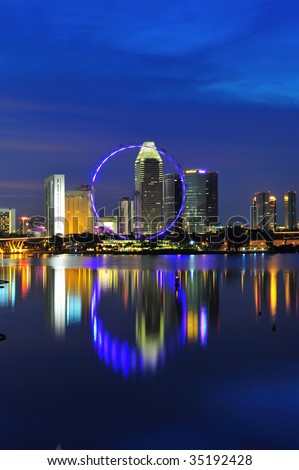 view of Singapore city