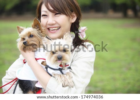 Japanese Female and puppy