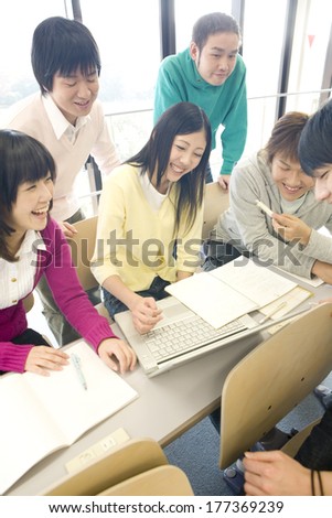 Japanese students at the University