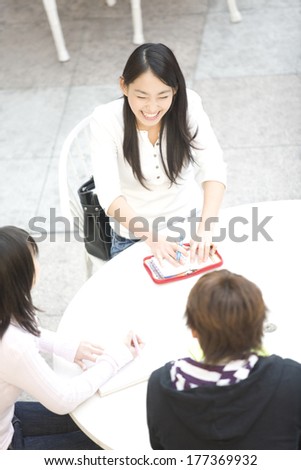 Japanese Students in conversation