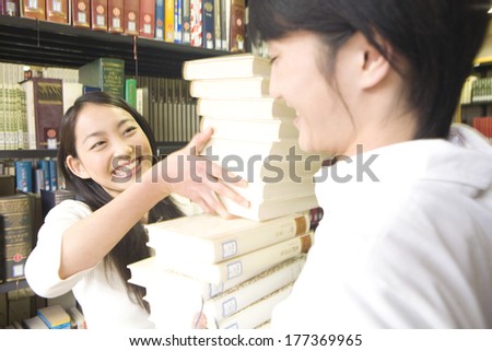 Japanese Students and books