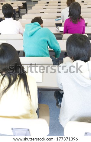 Japanese students during the lecture
