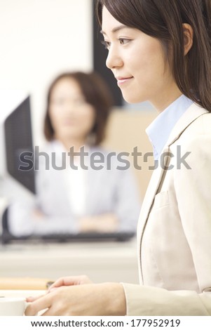 Profile of Japanese businesswoman