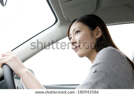 Japanese women to drive a car