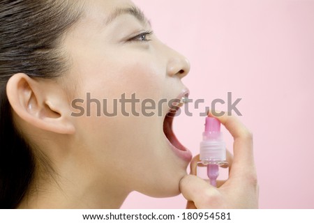 Japanese woman with bad breath