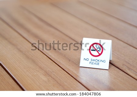 Signs of non smoking