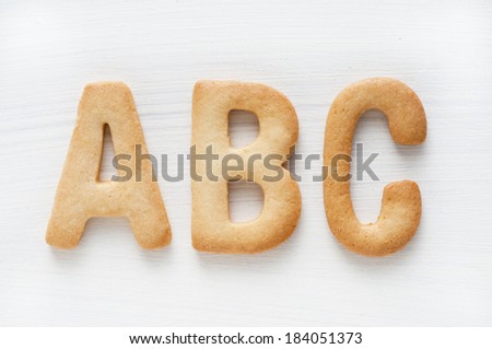 An image of Alphabet cookie