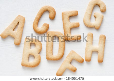 An image of Alphabet cookie