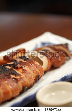 Japanese grilled squid