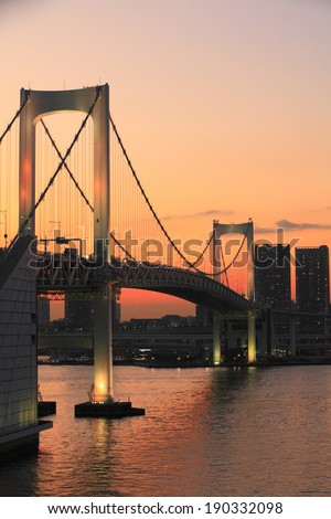 Rainbow Bridge sunset panorama