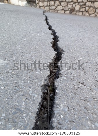 Cracked road