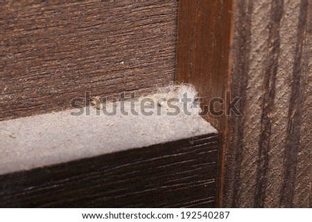 An image of Of dust on the back of the closet