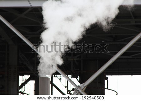 An image of Factory chimneys