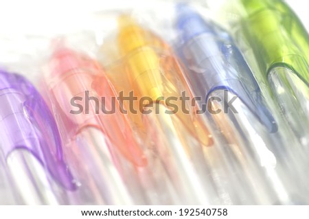 An image of Colorful writing instruments