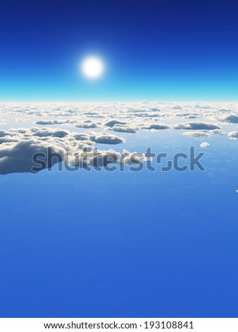 Sun and sea of __clouds