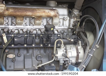 An Image of Diesel Engine