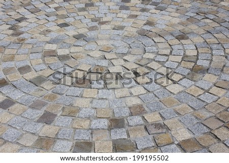 Stone Tiles Of Open Garage