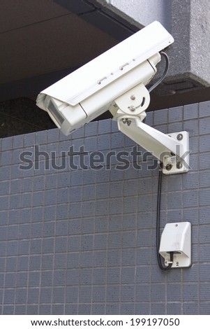 Security Camera Installed In The Parking Lote