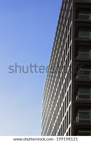 The Outer Wall Of The Office Building