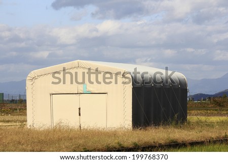 Big Tent Warehouse In The Field