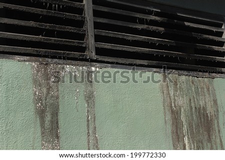 Ventilation Fan Of Oil Dirt Of The Restaurant