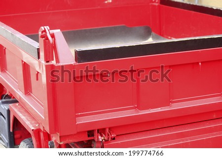 Bed Of A Red Truck