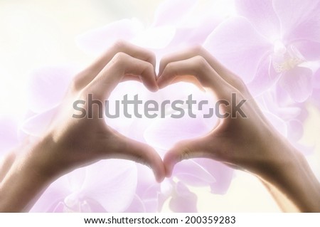 An Image of Hand-Made Heart