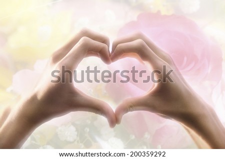 An Image of Hand-Made Heart