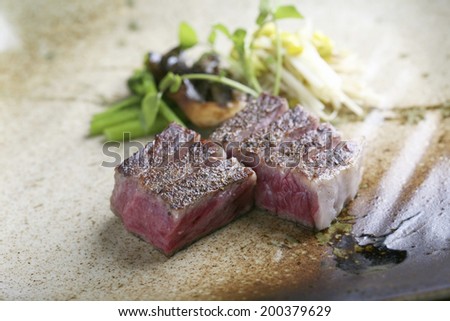 An Image of Yonezawa Beef Dish