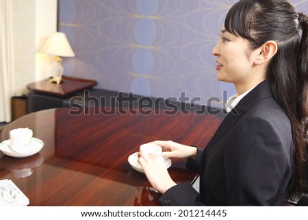 businesswoman who is have a meeting