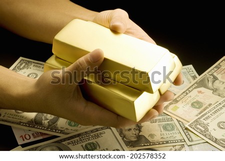 An Image of Gold Bullion