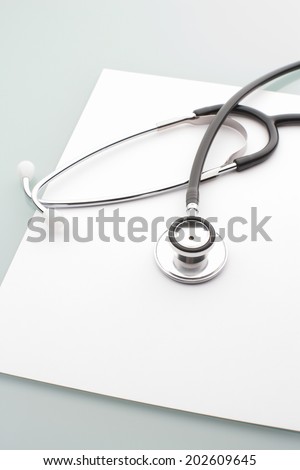 Medical Chart And Stethoscope
