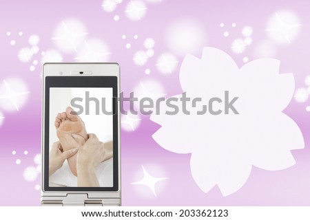 Foot Massage In The Mobile Screen