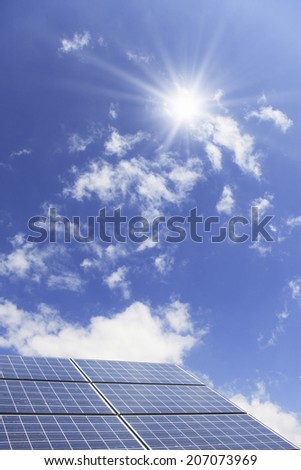 An Image of Solar Panels