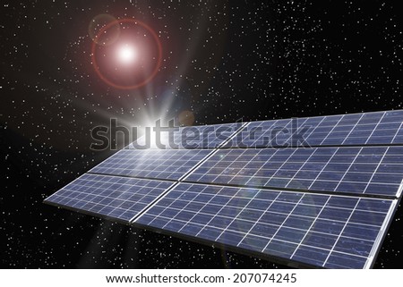 Solar Panels And Space