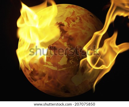 An Image of Burning Earth