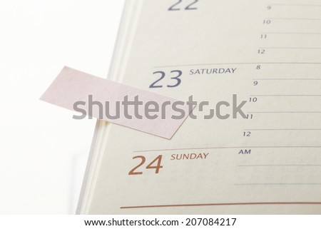 Schedule Book With Sticker