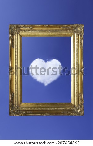 Cloud Of Heart Framed