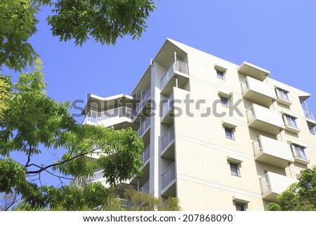Leaves Of Fresh Green And Apartment
