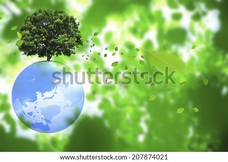 A Single Tree And Globe